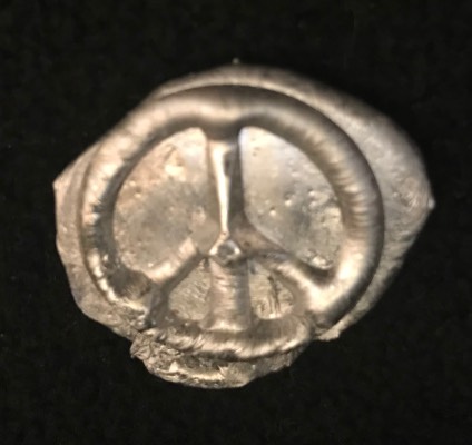 peace symbol ingot